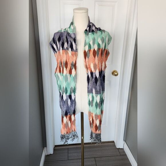 Multi coloured scarf - Picture 3 of 3